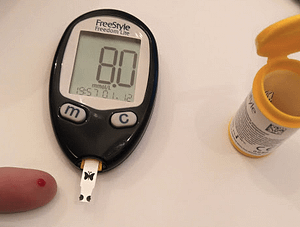 Diabetes blood glucose